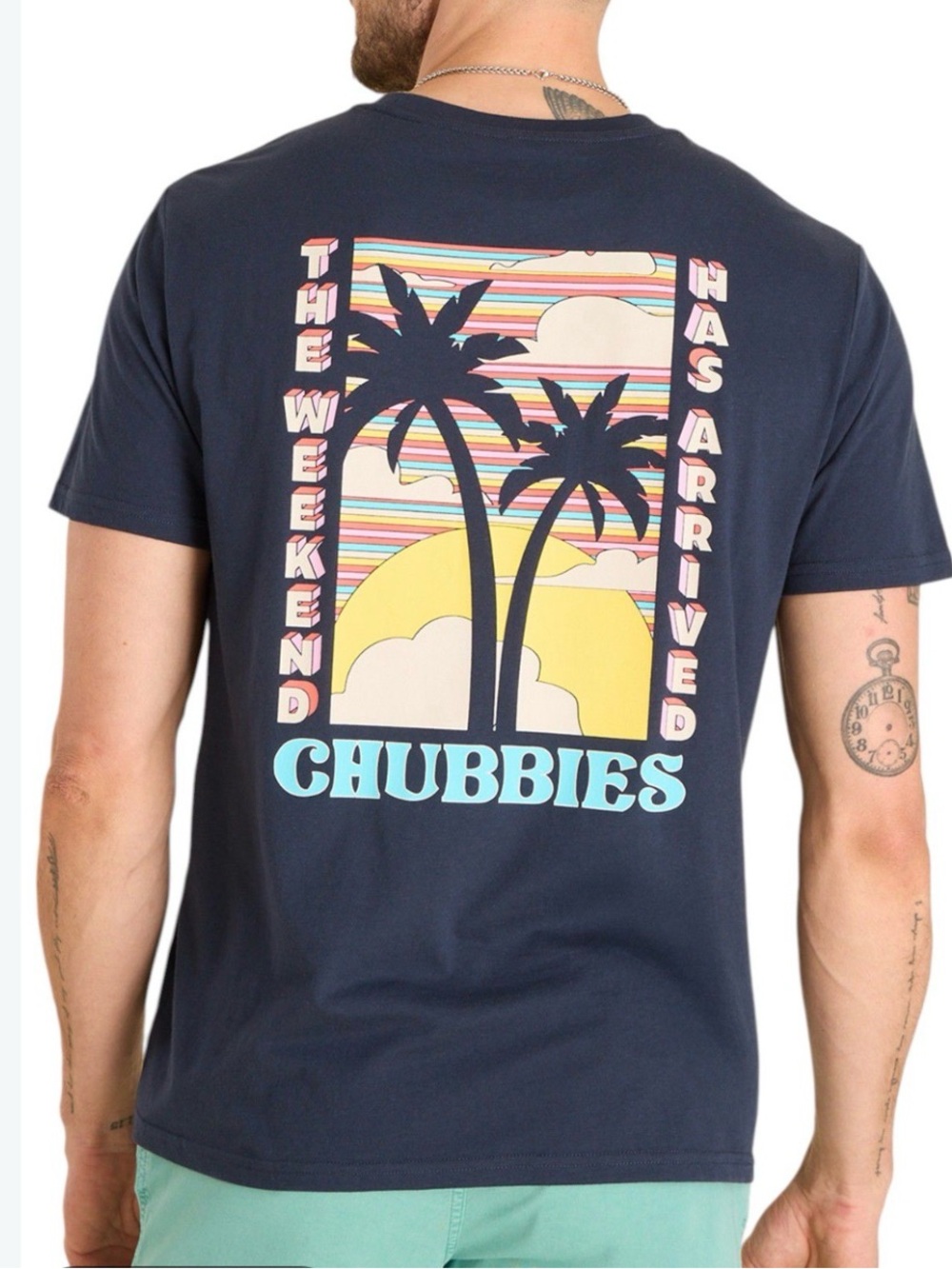 Chubbies Mens T Shirt The Weekend Has Arrived Size Small